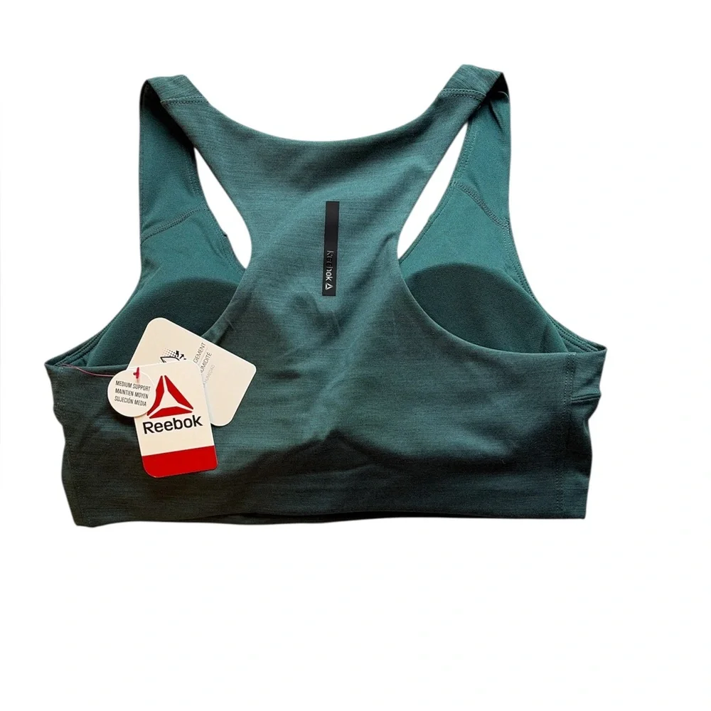 Reebok Women's Dark Teal Sports Bra - Picture 3 of 7